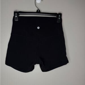 Lululemon High-Rise Black Shorts – Size 6 – Workout / Yoga / Biker Shorts Size 6